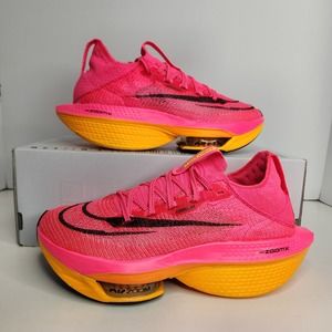 Nike Pink and Yellow Athletic Shoes